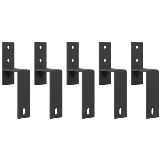 vidaXL στηρίγματα παράκαμψης πόρτας αχυρώνα 5 τμχ για επίπεδες ράγες