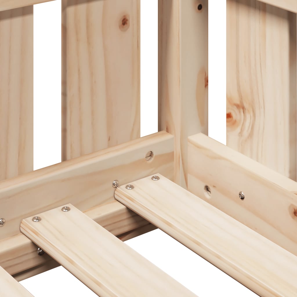 vidaXL Πλαίσιο Παιδικού Κρεβατιού 80 x 200 εκ. από Μασίφ Ξύλο Πεύκου