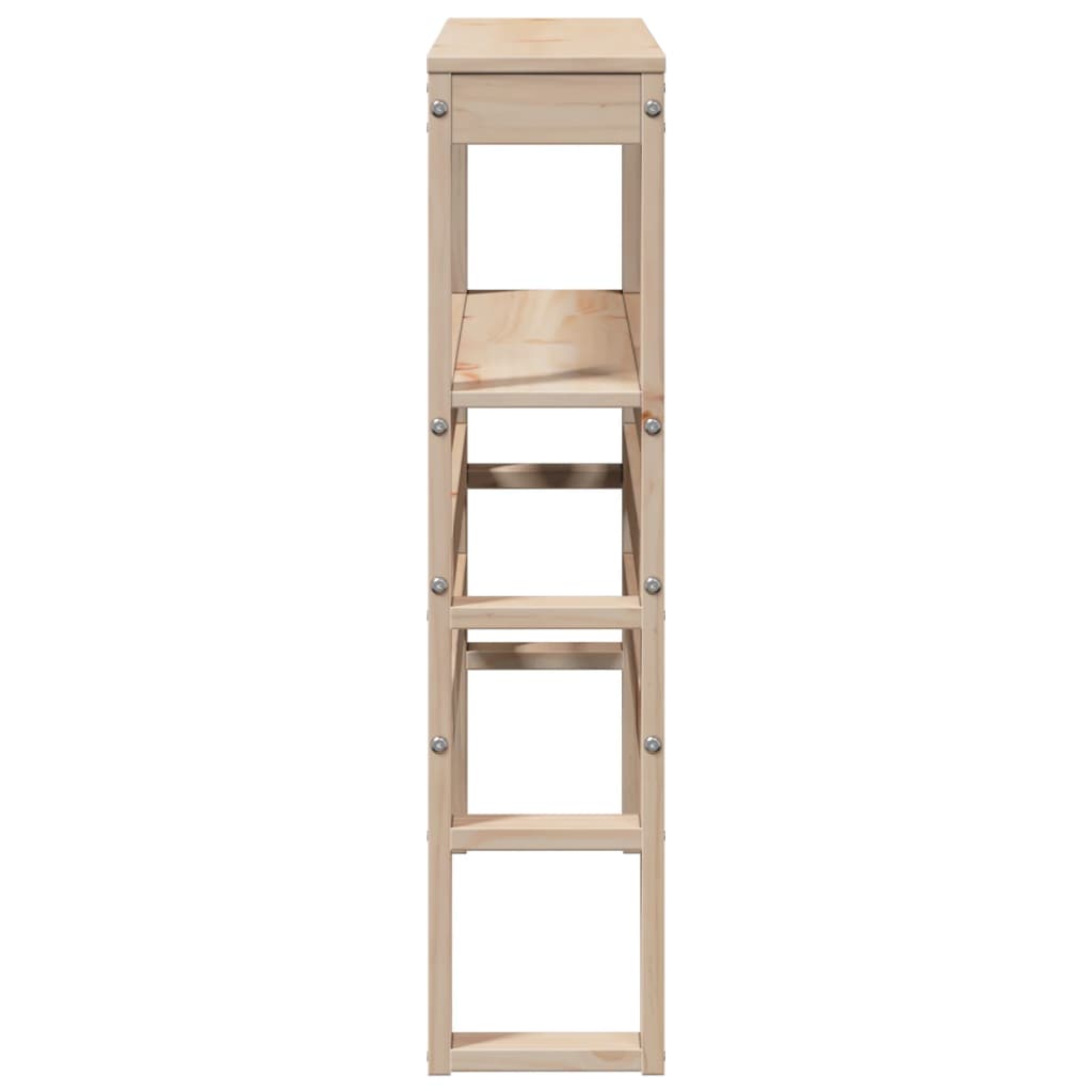 vidaXL Κεφαλάρι με Ράφια 100 εκ. από Μασίφ Ξύλο Πεύκου