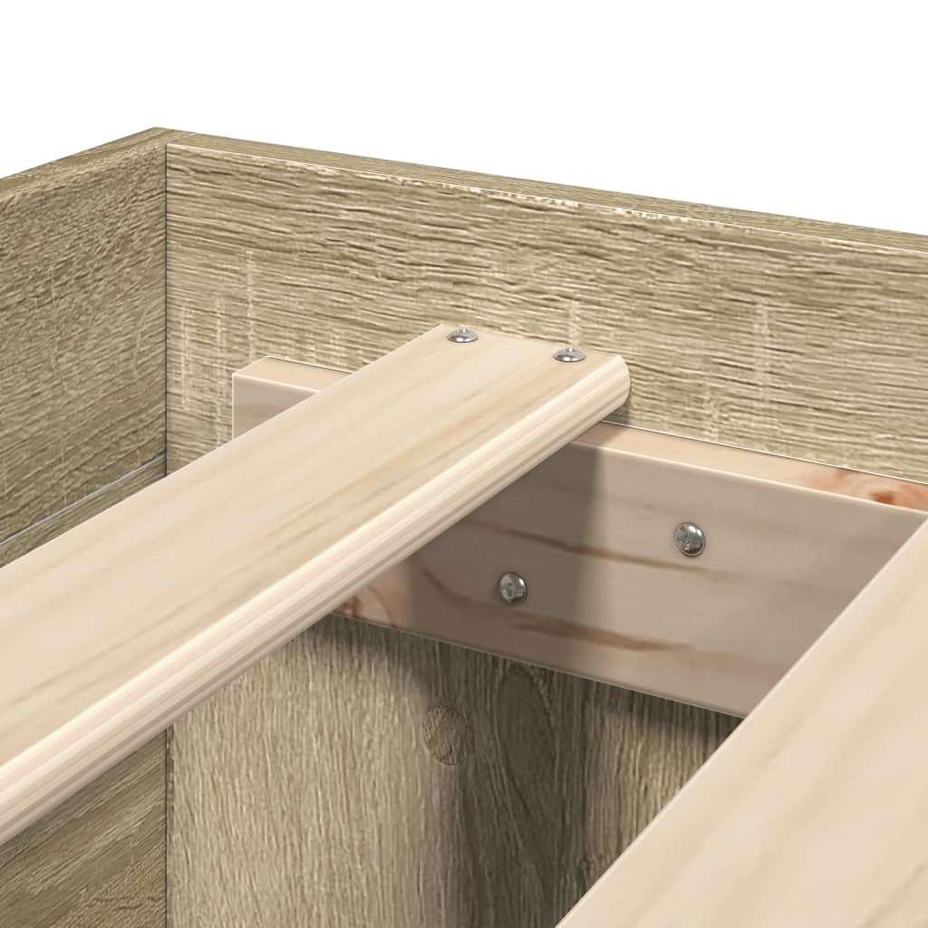 vidaXL Πλαίσιο κρεβατιού χωρίς στρώμα 180x200 εκ. Επεξεργασμένο Ξύλο