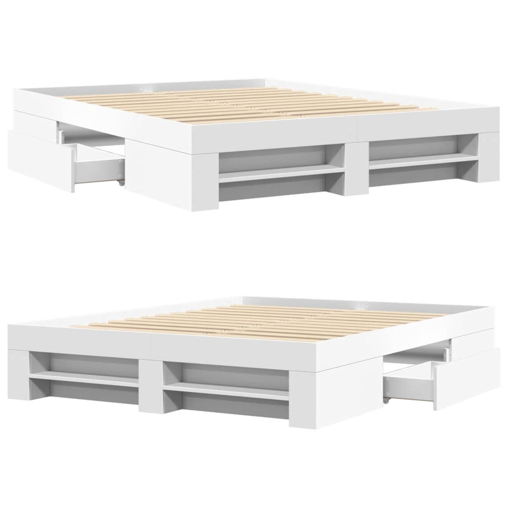 vidaXL Πλαίσιο κρεβατιού χωρίς στρώμα 160x200 εκ. Επεξεργασμένο Ξύλο