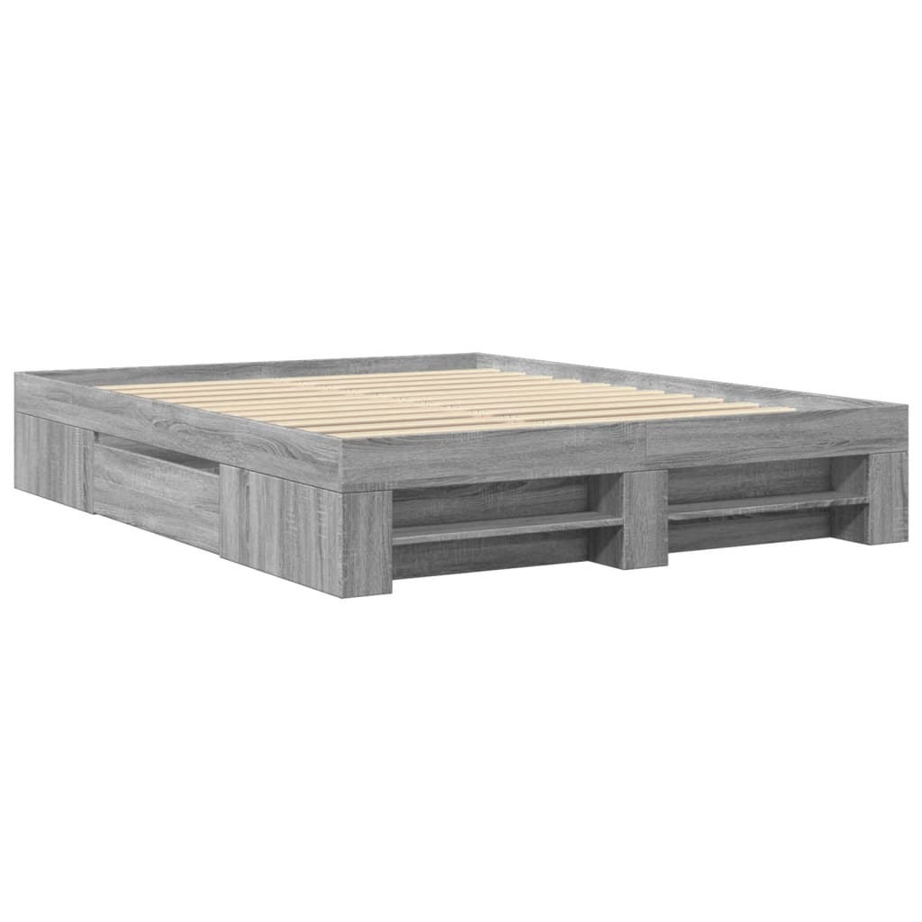 vidaXL Πλαίσιο κρεβατιού χωρίς στρώμα 160x200 εκ. Επεξεργασμένο Ξύλο