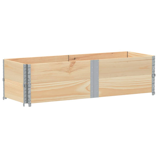 vidaXL Κολάρα Παλέτας 2 τεμ. 150x50 εκ. από Μασίφ Ξύλο Πεύκου