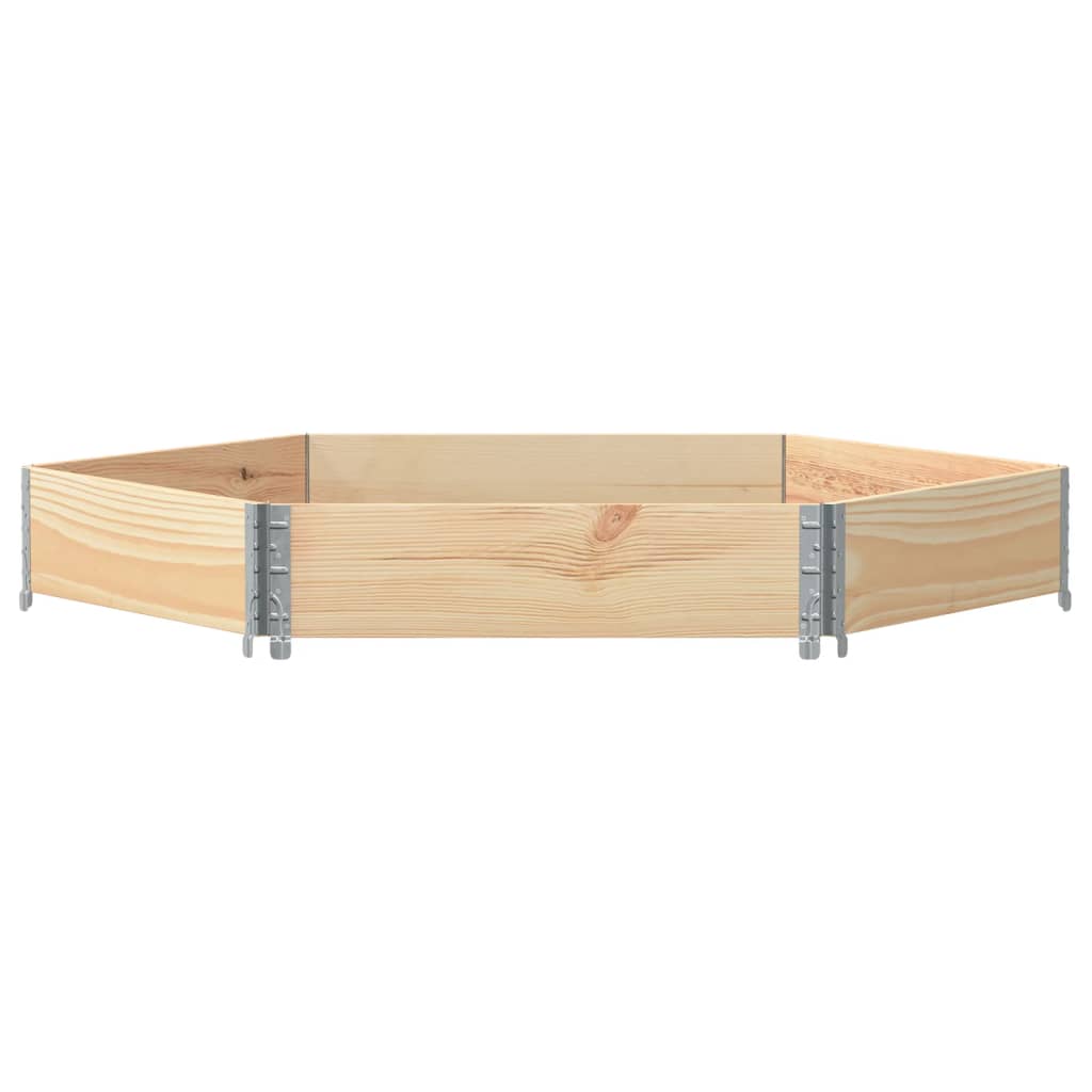 vidaXL Ζαρντινιέρα Εξάγωνη 160x160 εκ. από Μασίφ Ξύλο Πεύκου