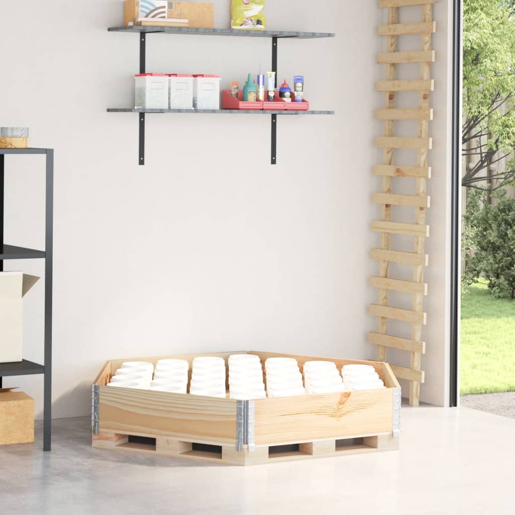 vidaXL Ζαρντινιέρα Εξάγωνη 160x160 εκ. από Μασίφ Ξύλο Πεύκου