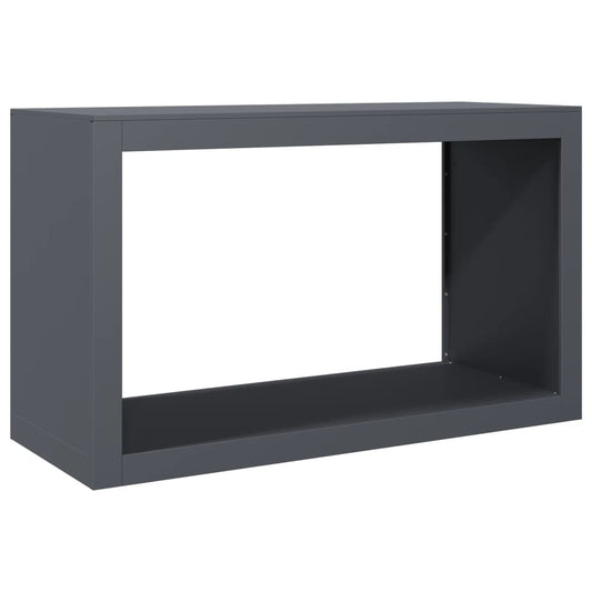 vidaXL Ράφι Καυσόξυλων Ανθρακί 100x40x60 εκ. Ατσάλινο