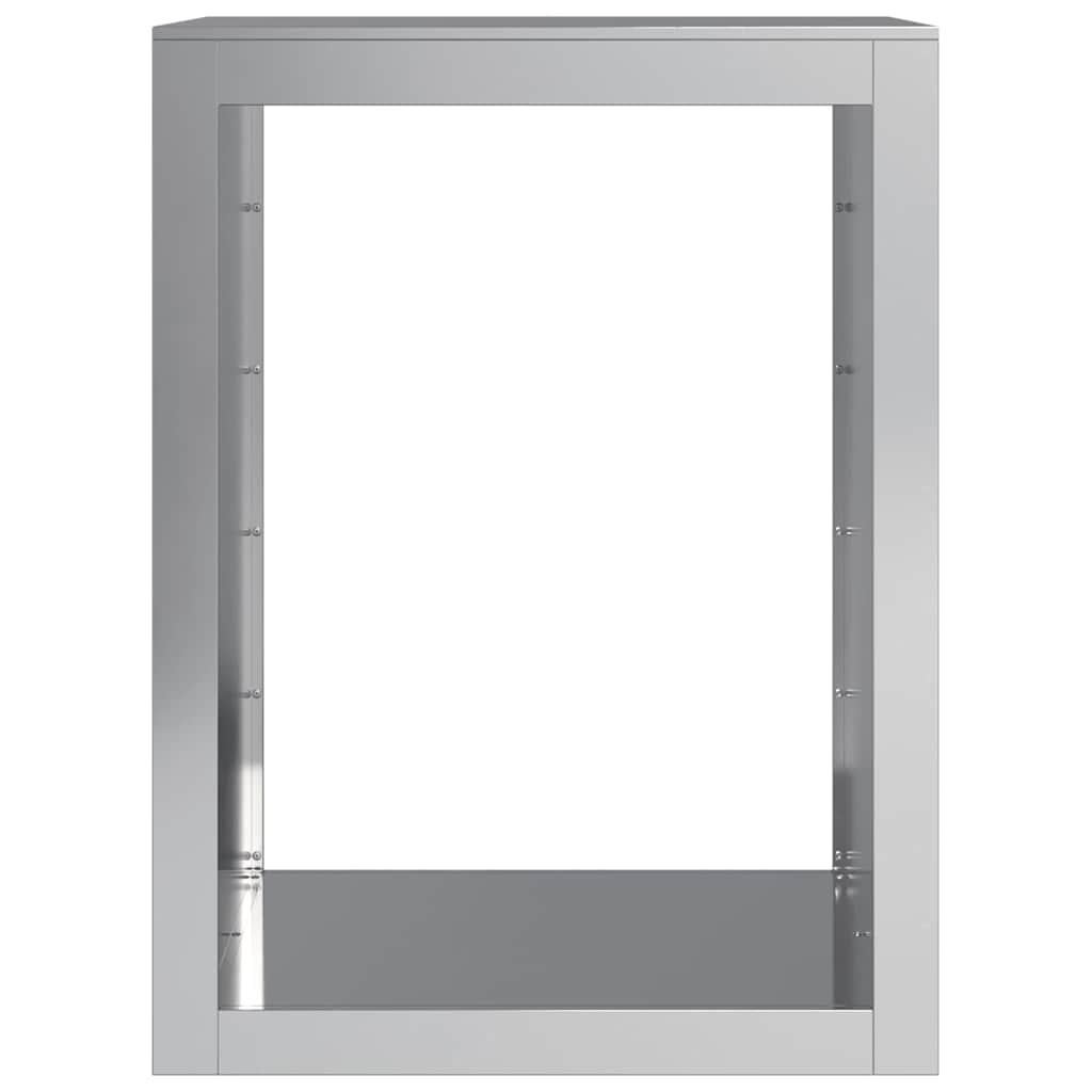 vidaXL Ράφι Καυσόξυλων 60x40x80 εκ. Γαλβανιζέ Ατσάλι