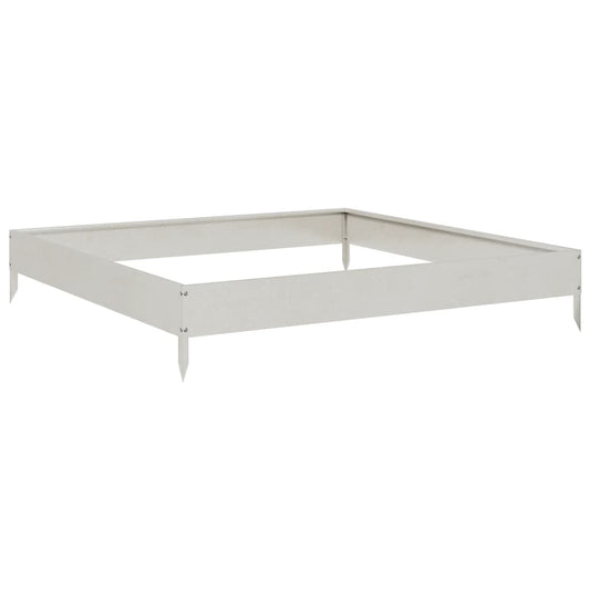 vidaXL Ζαρντινιέρα 100 x 100 x 18,5 εκ. από Ανοξείδωτο Ατσάλι