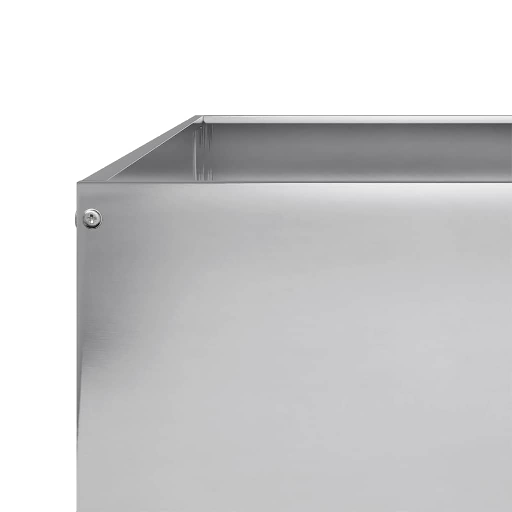 vidaXL Ζαρντινιέρα Υπερυψωμένη 100x100x33,5 εκ. Γαλβανισμένο Χάλυβα
