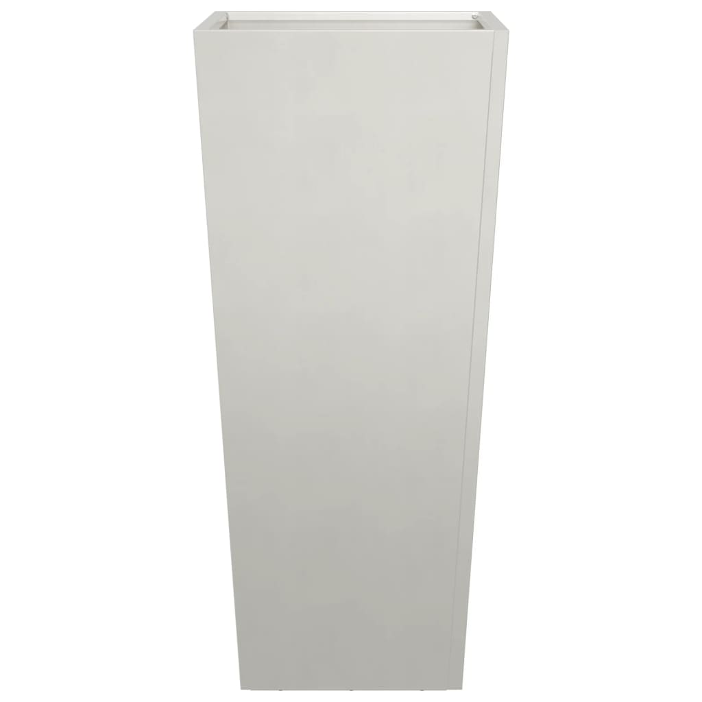 vidaXL Ζαρντινιέρες Κήπου 2 τεμ. 35x35x75 εκ. από Ανοξείδωτο Ατσάλι