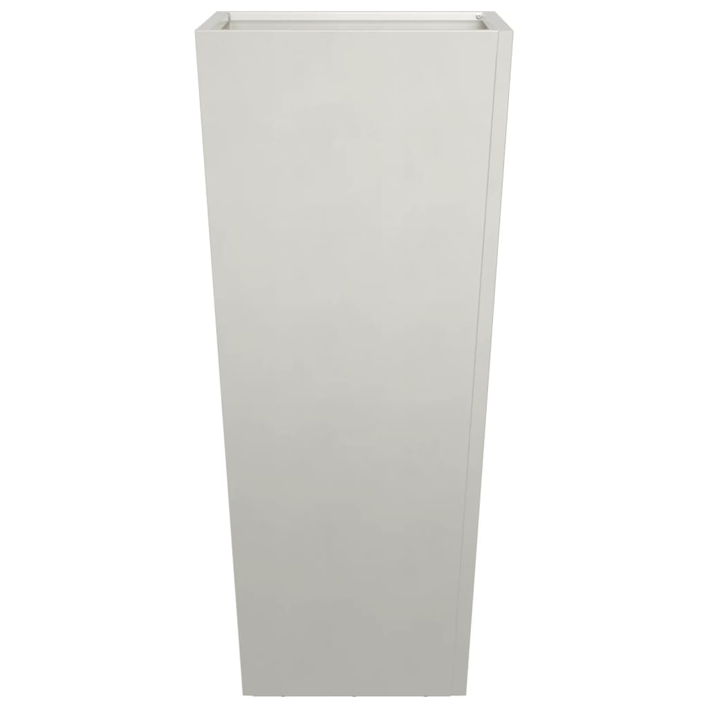 vidaXL Ζαρντινιέρες Κήπου 2 τεμ. 35x35x75 εκ. από Ανοξείδωτο Ατσάλι