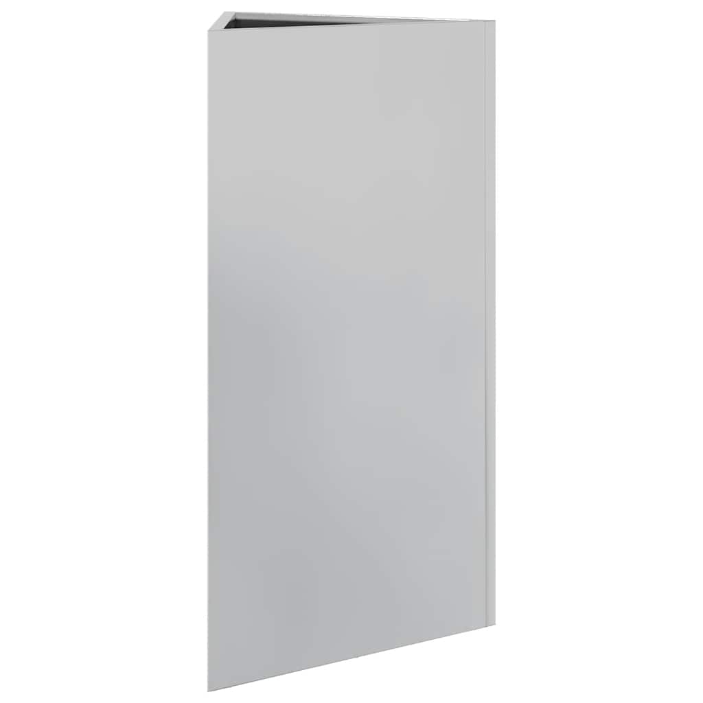 vidaXL Ζαρντινιέρα Κήπου Τρίγωνο 40x40x75 εκ Γαλβ. Ατσάλι