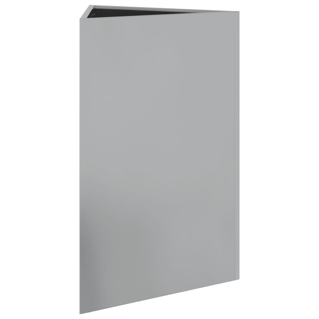 vidaXL Ζαρντινιέρα Κήπου Τρίγωνο 50x43x75 εκ Γαλβ. Ατσάλι
