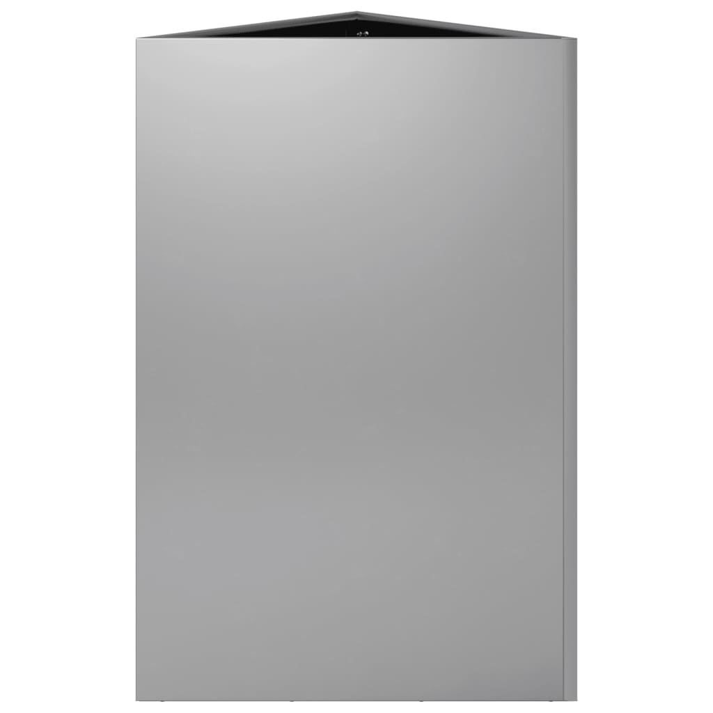 vidaXL Ζαρντινιέρα Κήπου Τρίγωνο 50x43x75 εκ Γαλβ. Ατσάλι