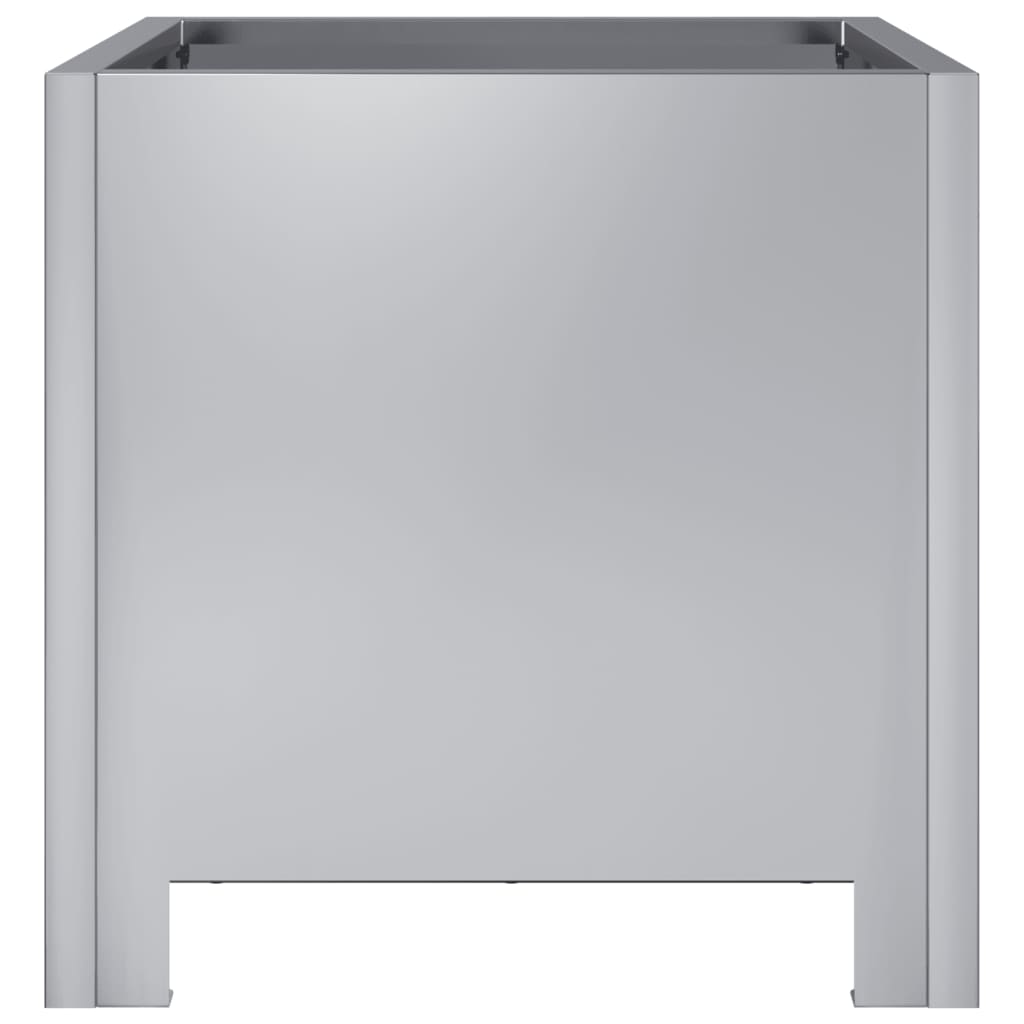 vidaXL Ζαρντινιέρα Κήπου 30x30x30 εκ. από Γαλβανισμένο Χάλυβα