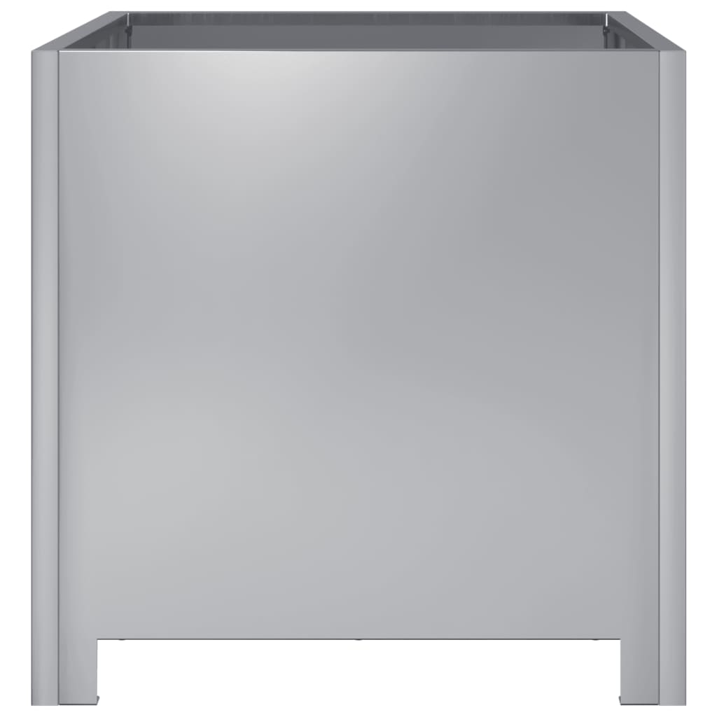 vidaXL Ζαρντινιέρες Κήπου 2 τεμ. 40x40x40 εκ. Γαλβανισμένο Χάλυβα