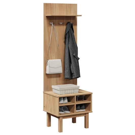 vidaXL Έπιπλο χωλ OTTA 50x40x160 εκ. Μασίφ Ξύλο Πεύκου