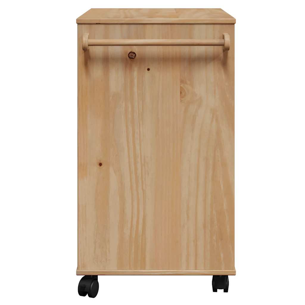 vidaXL Τρόλεϊ Κουζίνας OTTA 59x45x80 εκ. από Μασίφ Ξύλο Πεύκου