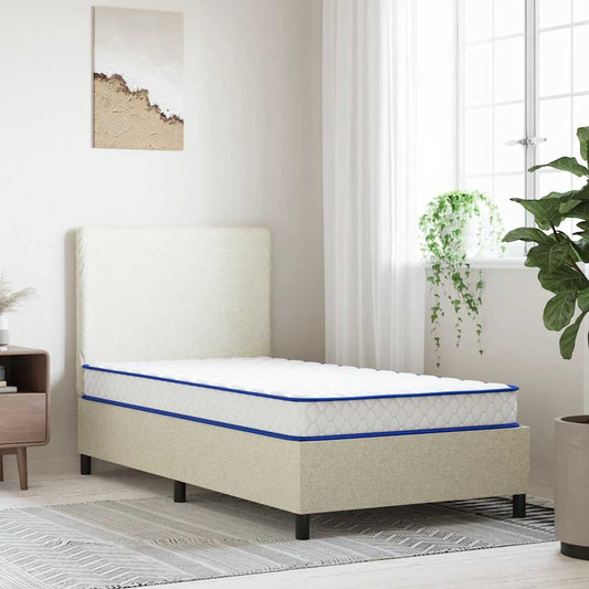vidaXL Στρώμα με Αφρό Μνήμης Λευκό 100x200x17 εκ. μαλακό