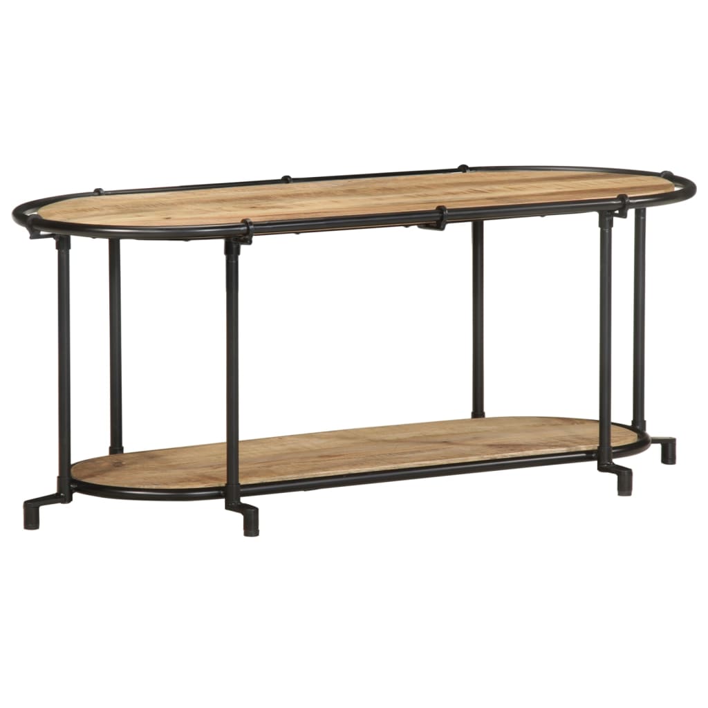 vidaXL Έπιπλο Τηλεόρασης 100x42x40 εκ. Μασίφ Ακατέργ. Ξύλο Μάνγκο