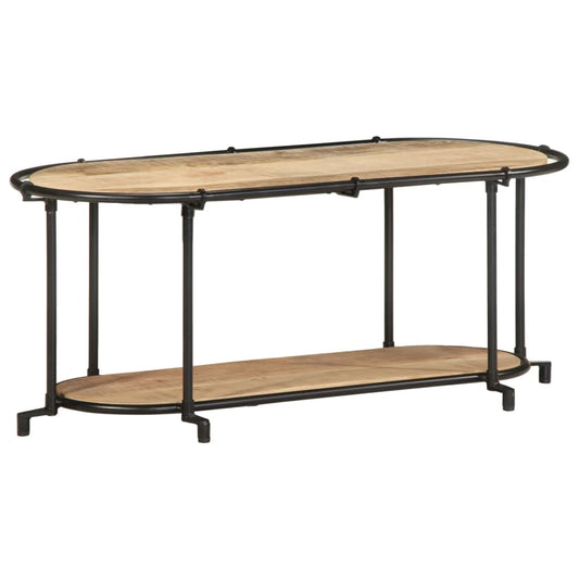 vidaXL Έπιπλο Τηλεόρασης 100x42x40 εκ. Μασίφ Ακατέργ. Ξύλο Μάνγκο