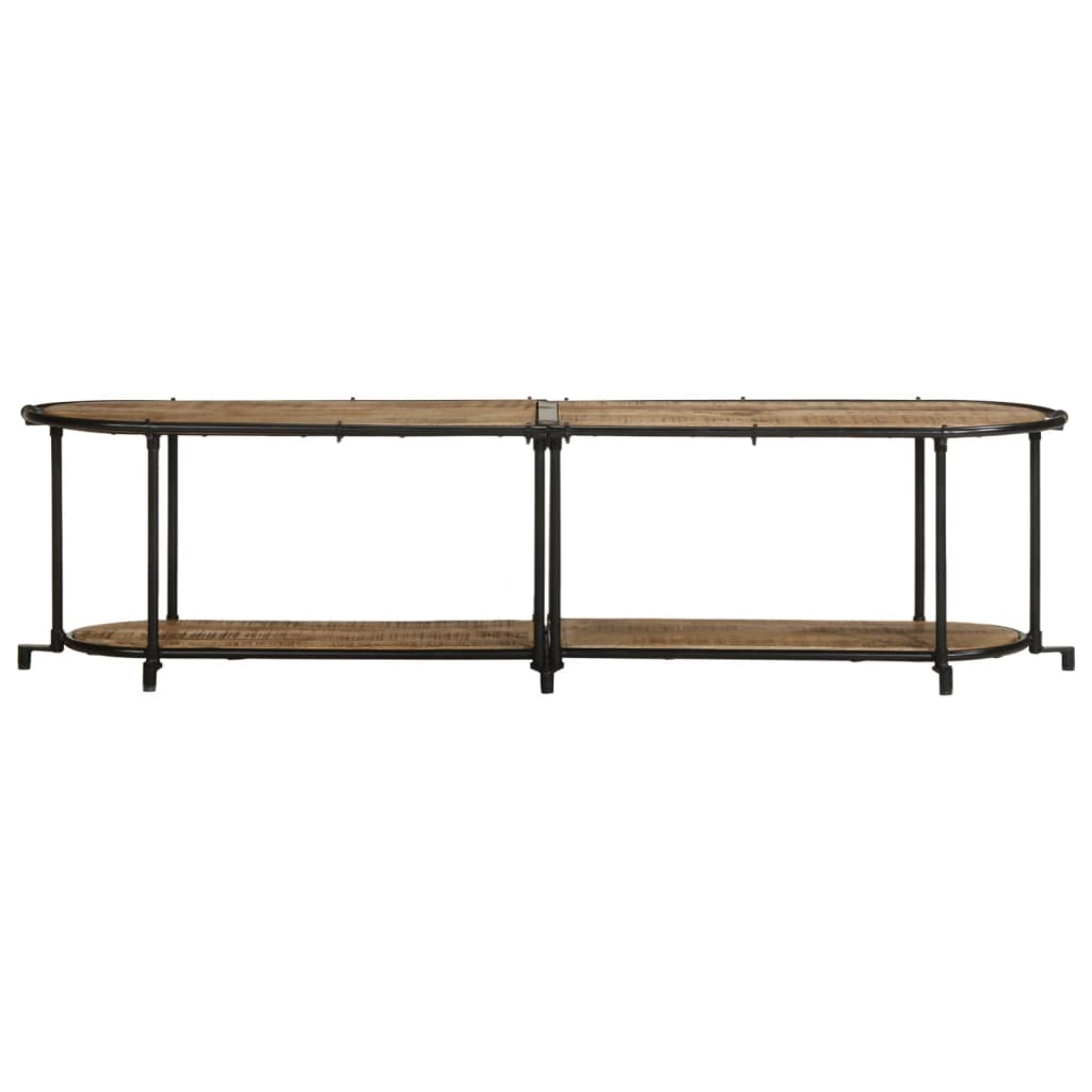 vidaXL Έπιπλο Τηλεόρασης 160x42x40 εκ. Μασίφ Ακατέργ. Ξύλο Μάνγκο