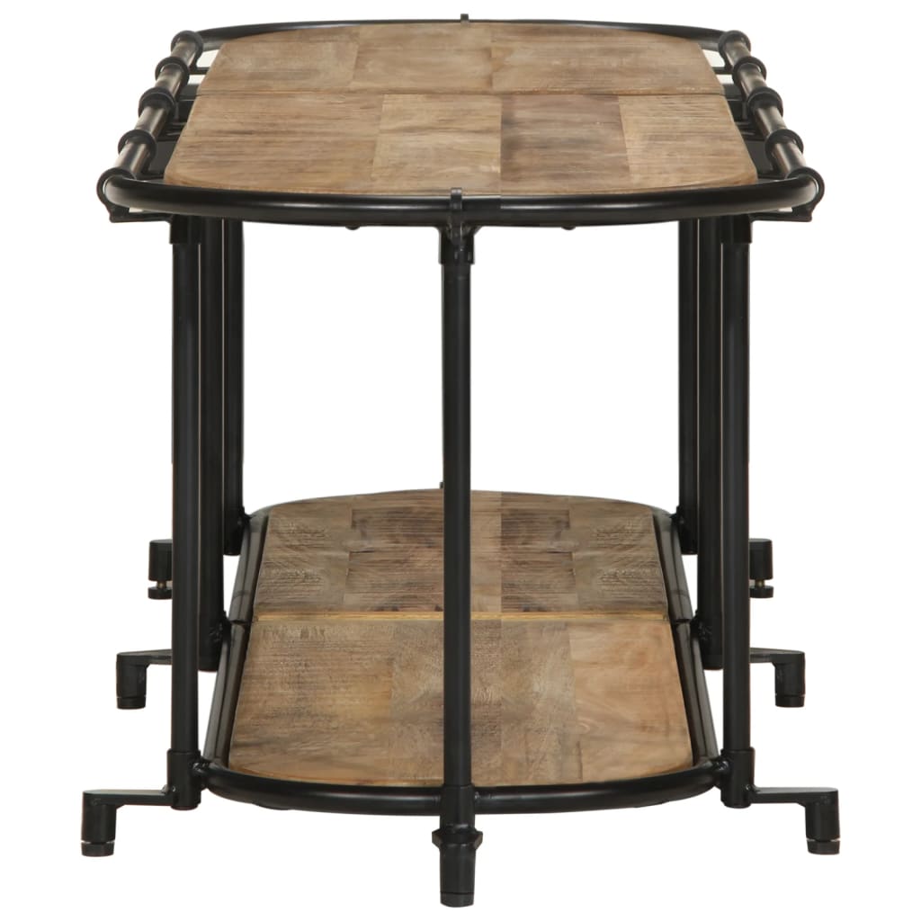 vidaXL Έπιπλο Τηλεόρασης 160x42x40 εκ. Μασίφ Ακατέργ. Ξύλο Μάνγκο