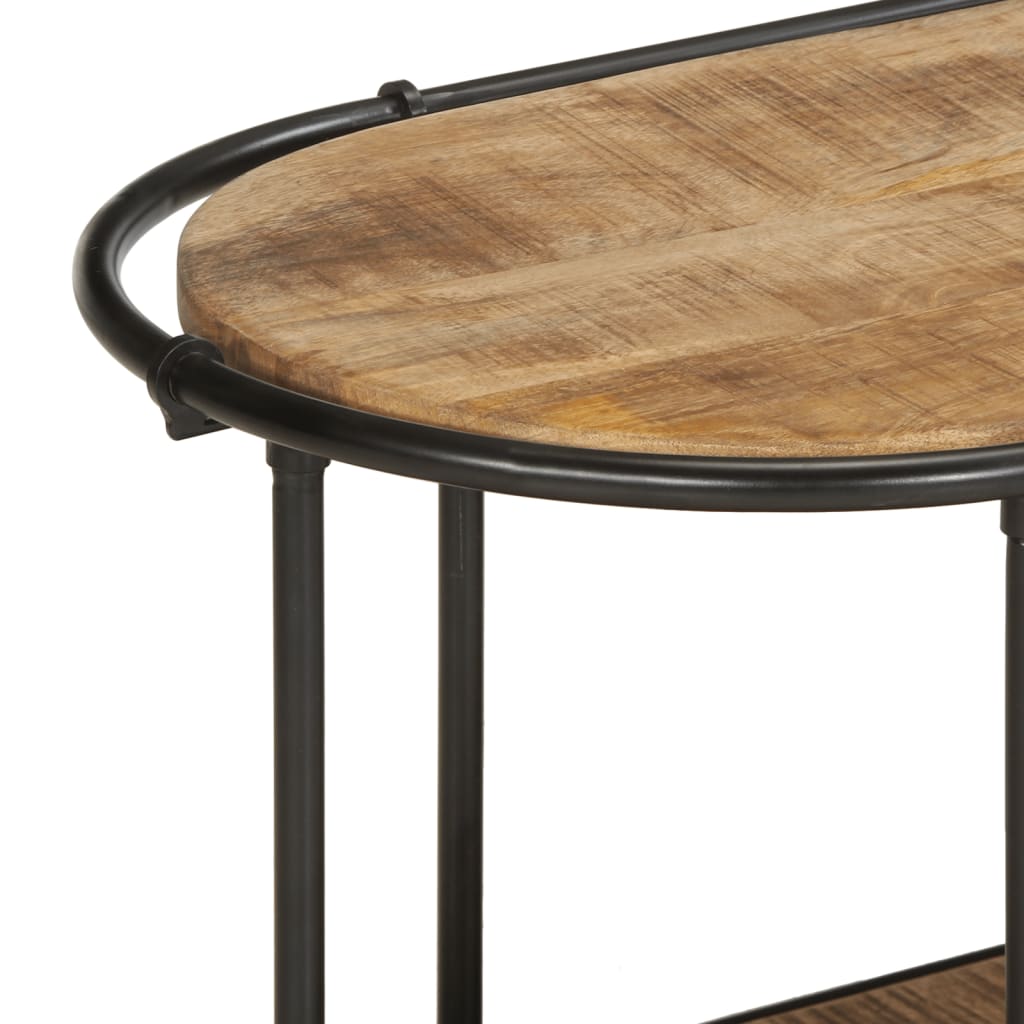 vidaXL Έπιπλο Τηλεόρασης 160x42x40 εκ. Μασίφ Ακατέργ. Ξύλο Μάνγκο