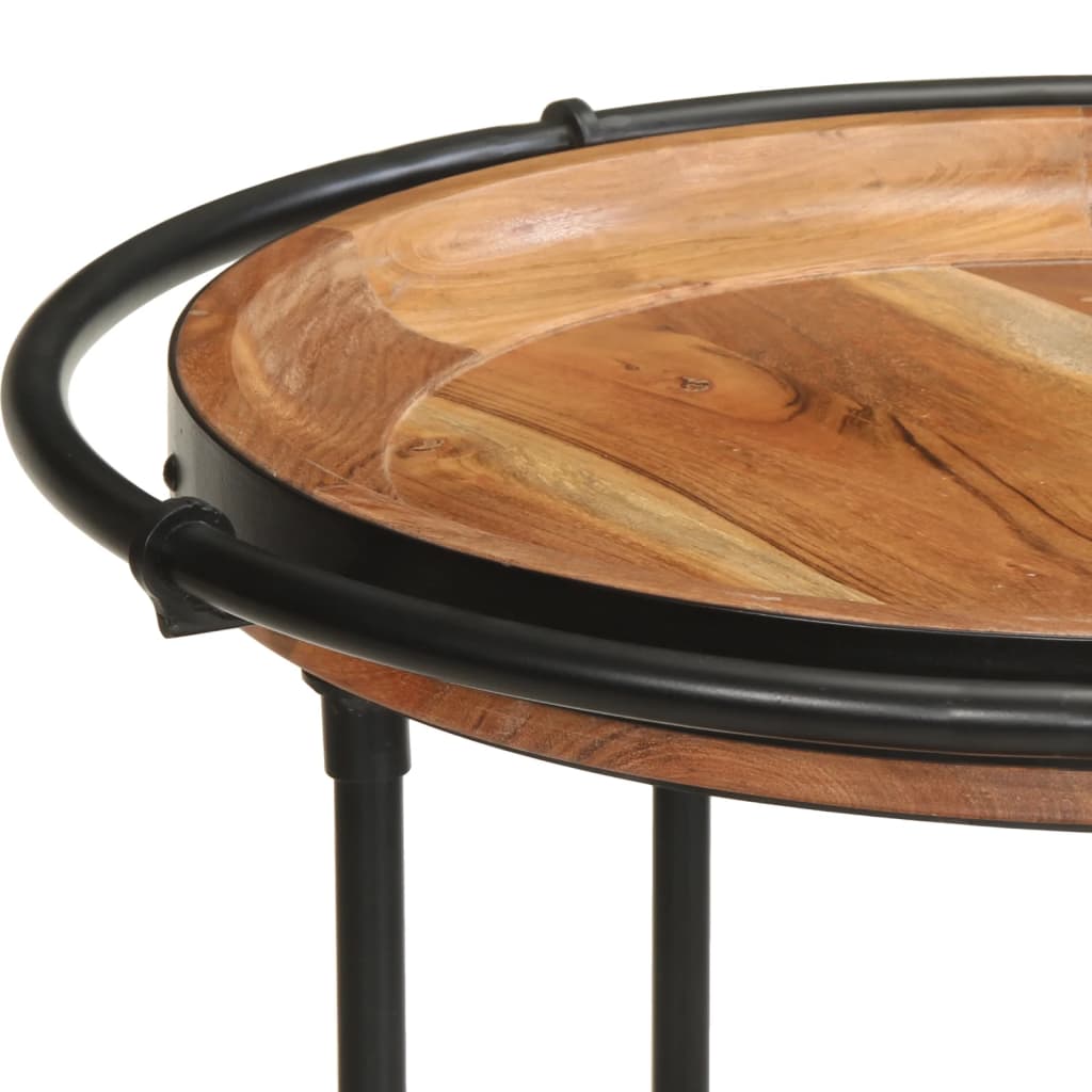 vidaXL Τραπεζάκι Βοηθητικό Ø55x83 εκ. από Μασίφ Ξύλο Ακακίας