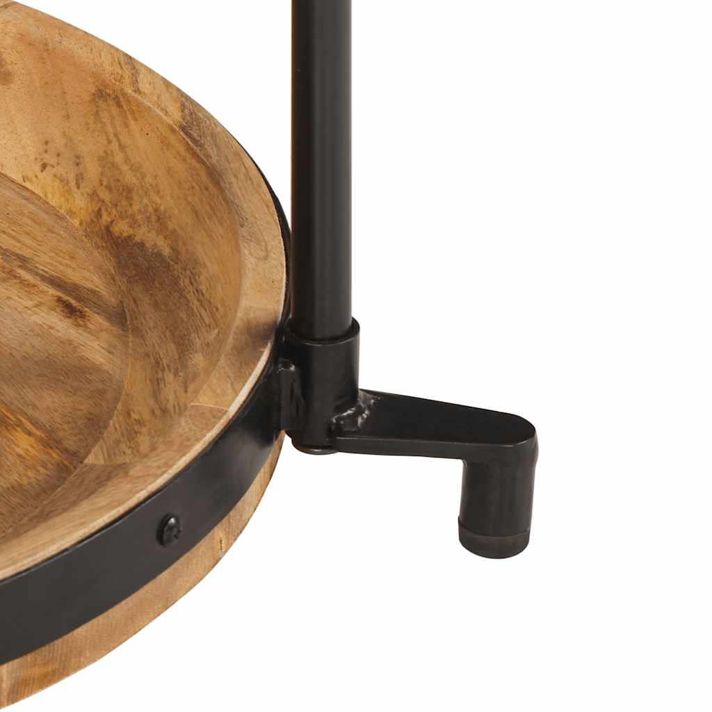 vidaXL Συνοδευτικό τραπέζι Ø55x60 cm Μασίφ ξύλο Mango