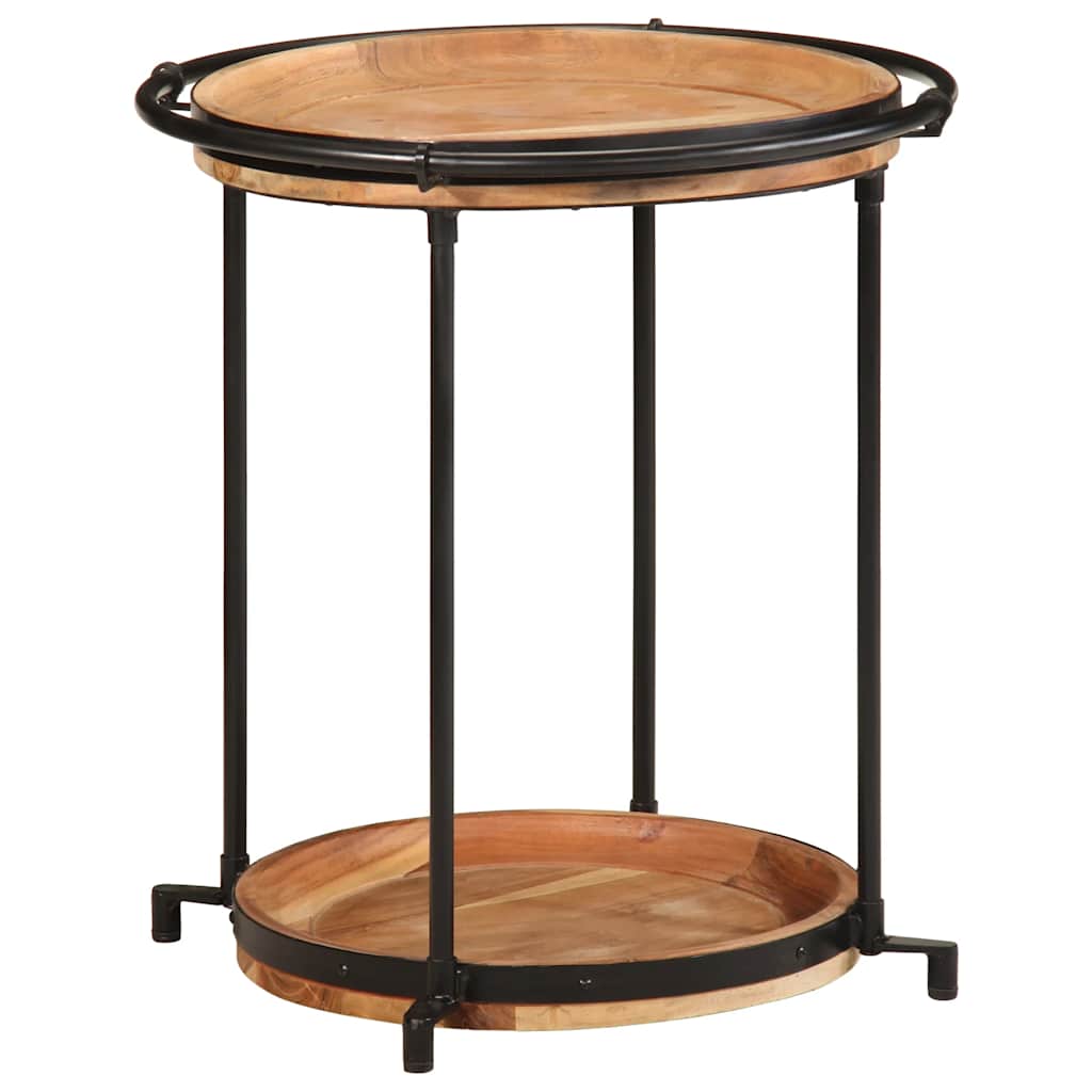 vidaXL Τραπεζάκι Ø55x60 cm μασίφ ξύλο ακακία