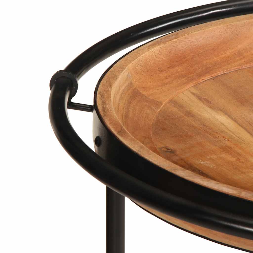 vidaXL Τραπεζάκι Ø55x60 cm μασίφ ξύλο ακακία