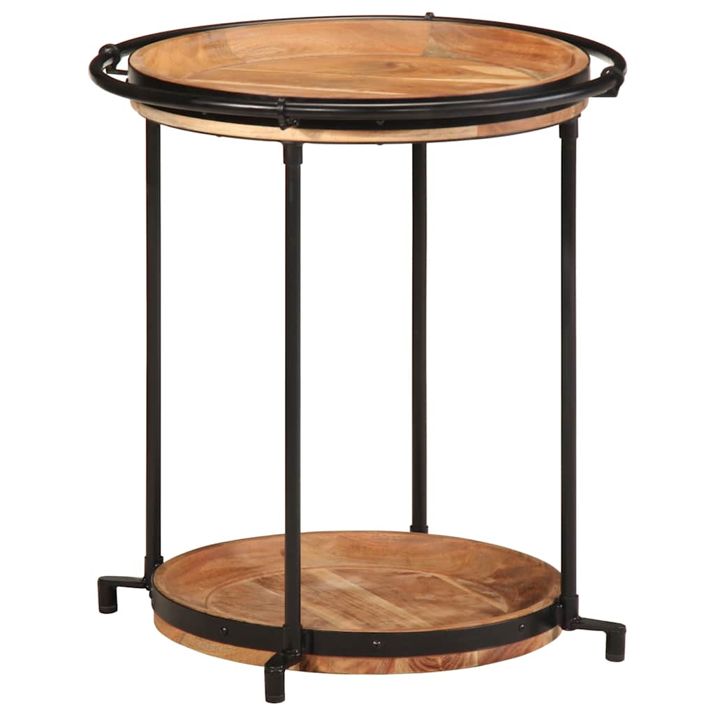 vidaXL Τραπεζάκι Ø55x60 cm μασίφ ξύλο ακακία