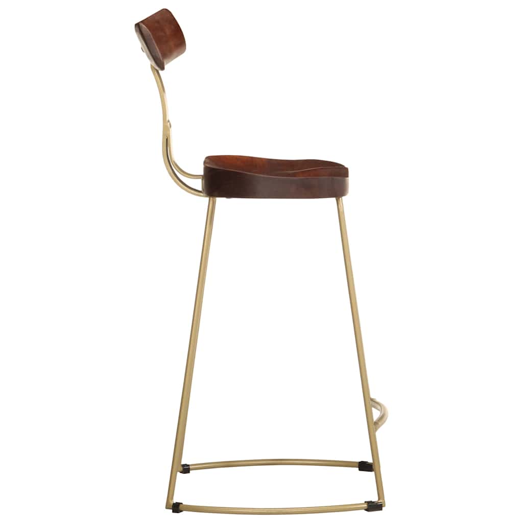 vidaXL Σκαμπό Μπαρ 2 τεμ. 49x43x88 εκ. από Μασίφ Ξύλο Μάνγκο