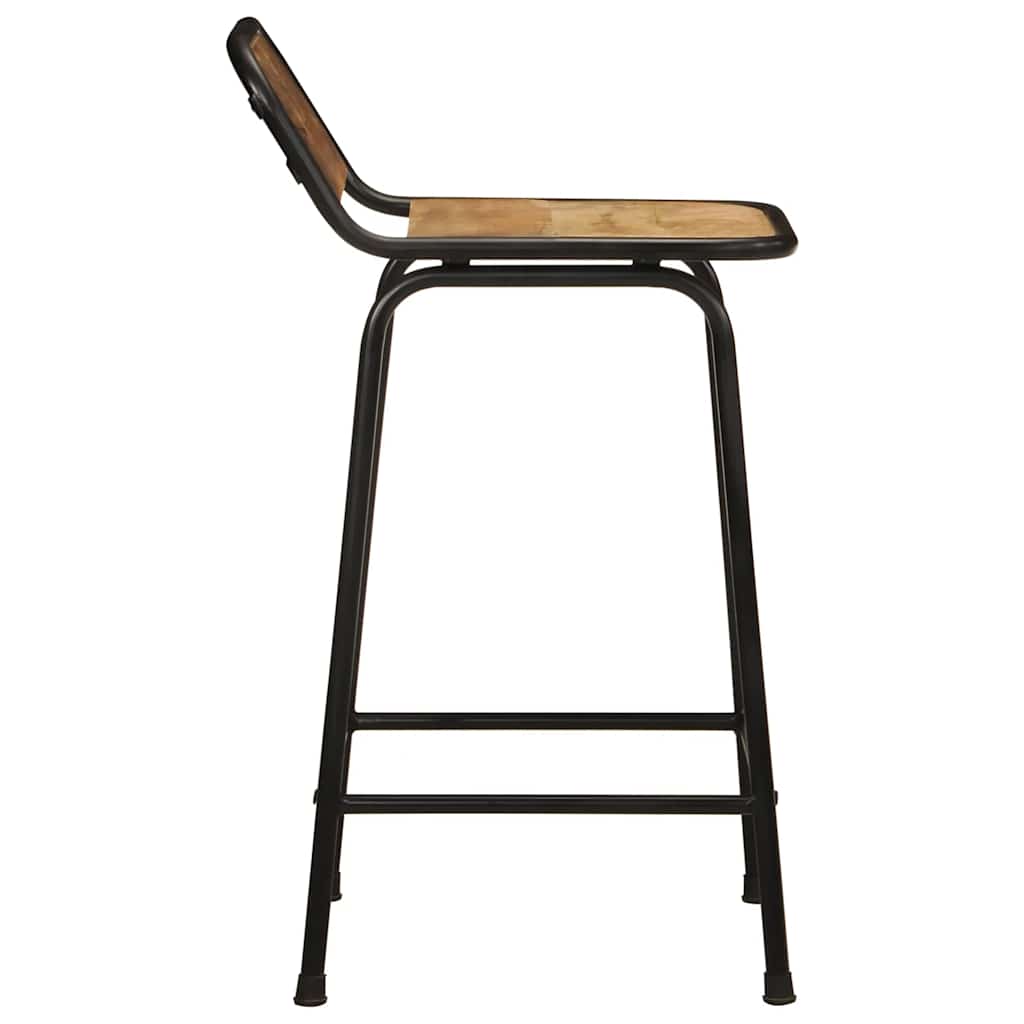vidaXL Bar Stools 2 τεμάχια 46x35,5x80 cm Στερεό ξύλο Rough Mango