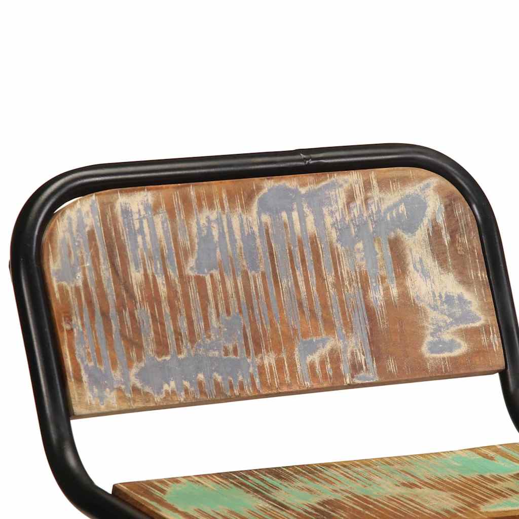 vidaXL Σκαμπό Μπαρ 2 τεμ. 46x35,5x70 εκ. Μασίφ Ανακυκλωμένο Ξύλο