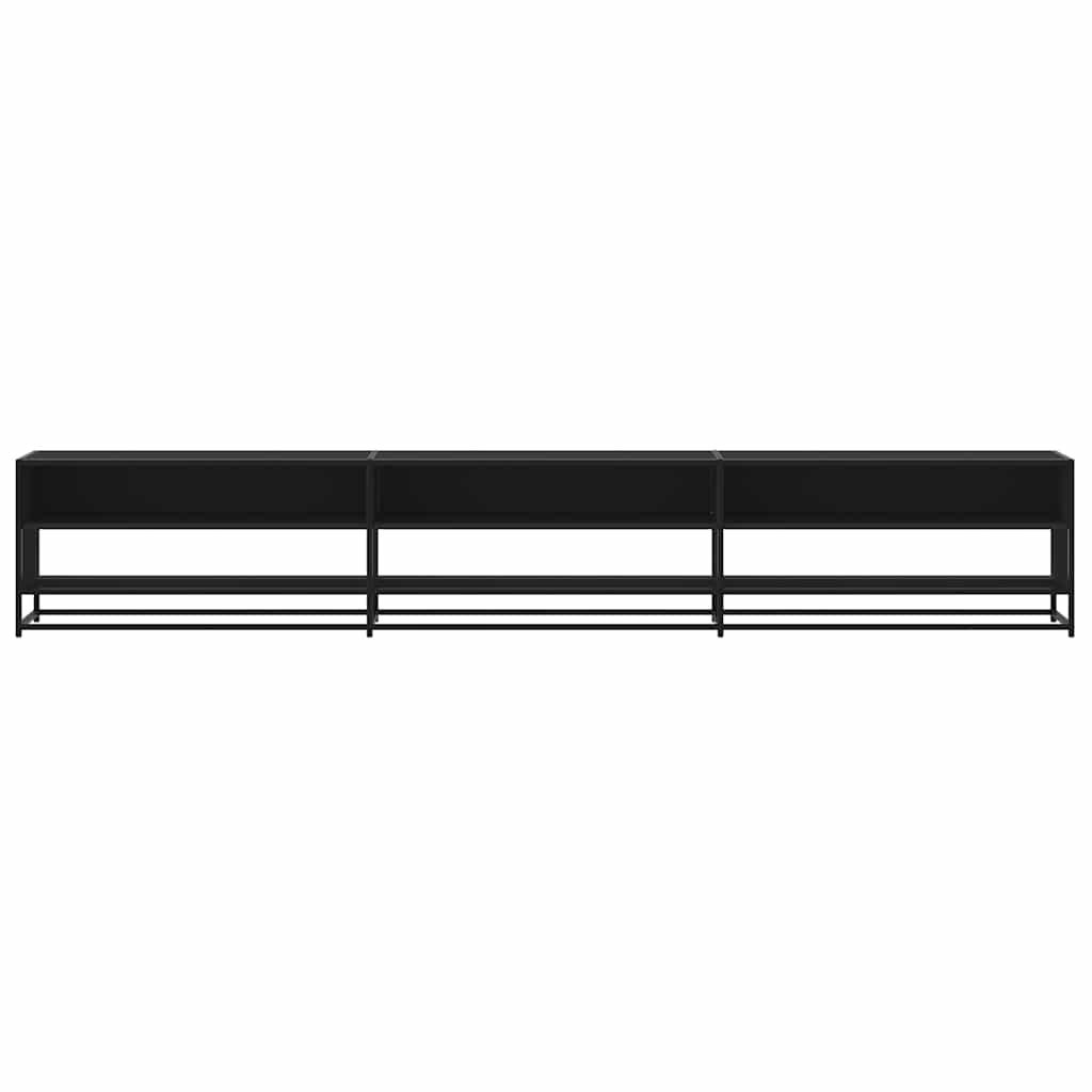 ντουλάπι τηλεόρασης vidaXL Μαύρο 270x40x46 cm Κατασκευασμένο ξύλο
