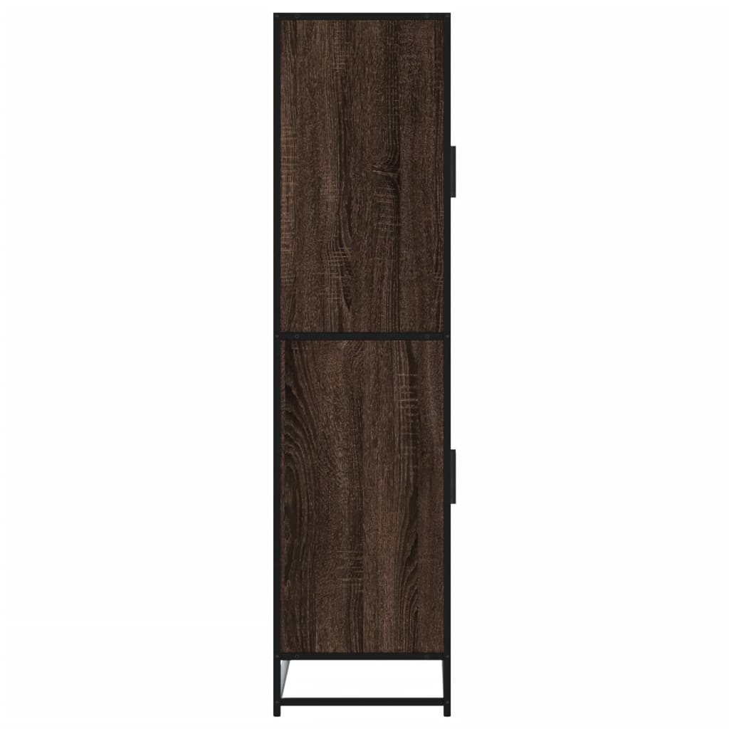 vidaXL Highboard καφέ δρυς 68x35x139 cm Ξύλινο μηχανουργικό ξύλο