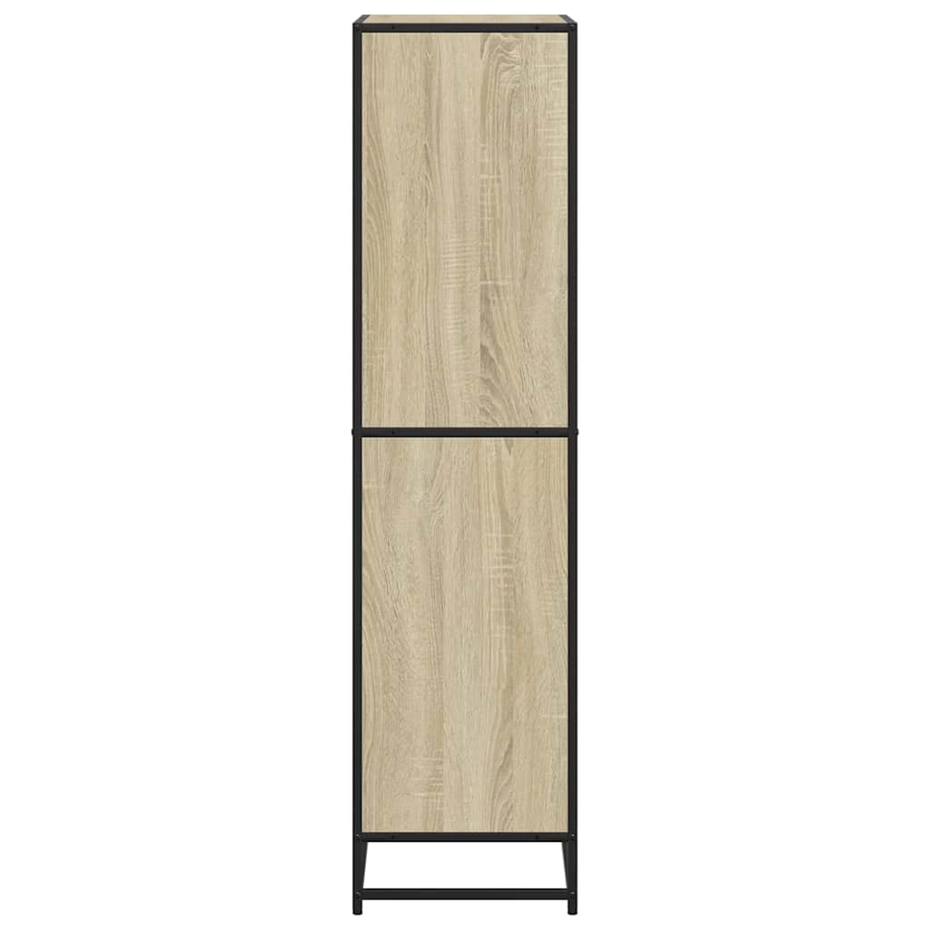 vidaXL Βιβλιοθήκη Sonoma Oak 60x35x139 cm Ξύλινη κατασκευή