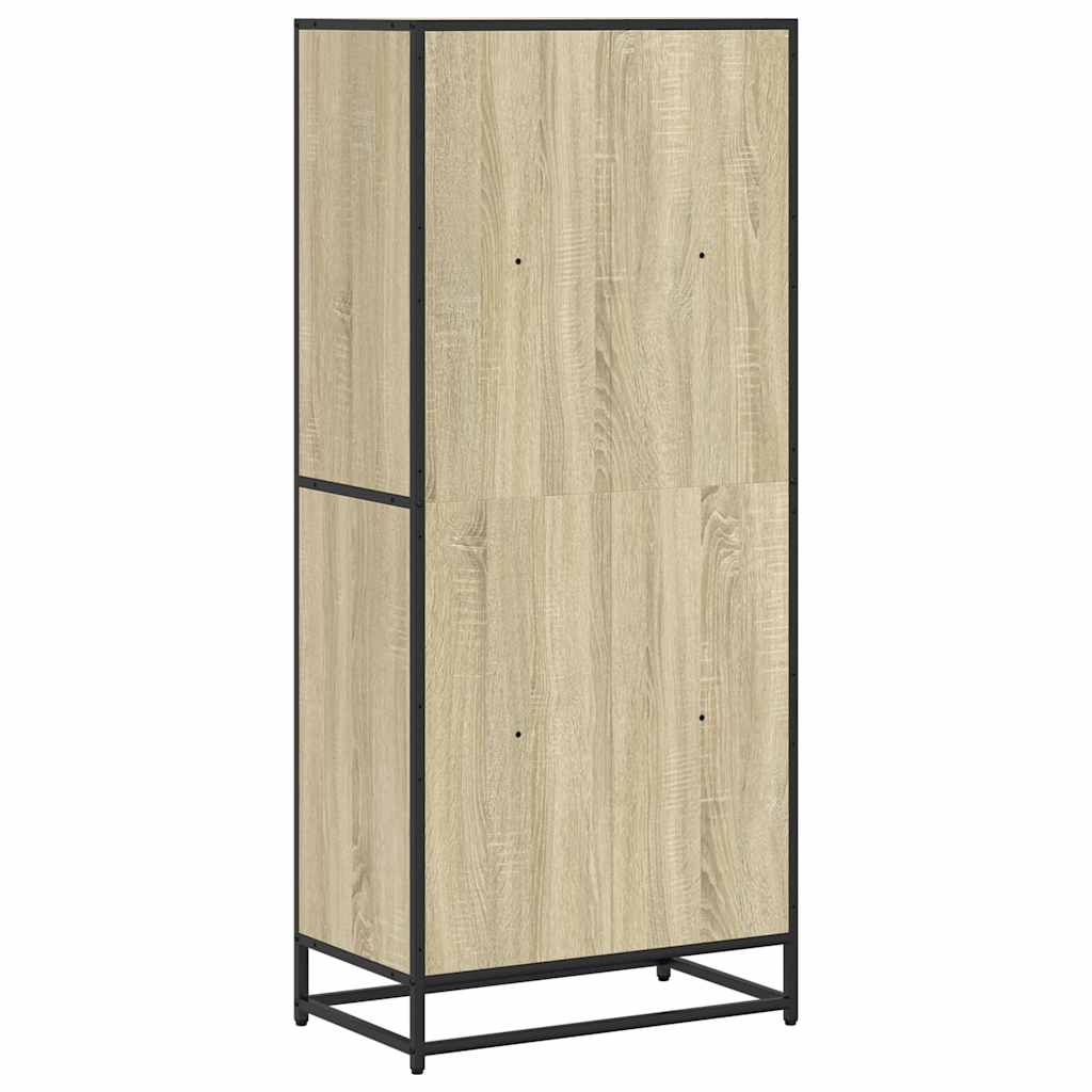 vidaXL Βιβλιοθήκη Sonoma Oak 60x35x139 cm Ξύλινη κατασκευή