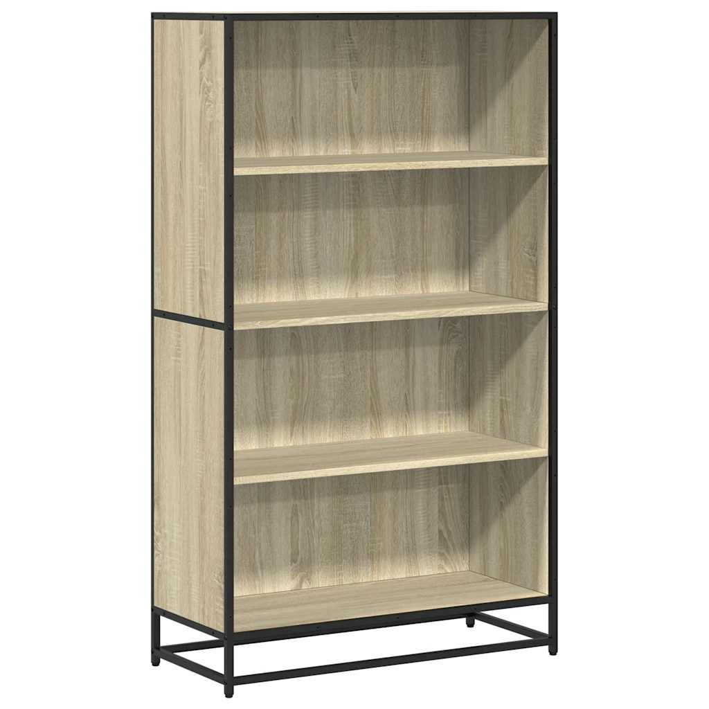 vidaXL Βιβλιοθήκη Sonoma Oak 80,5x35x139 cm Ξύλινη κατασκευή
