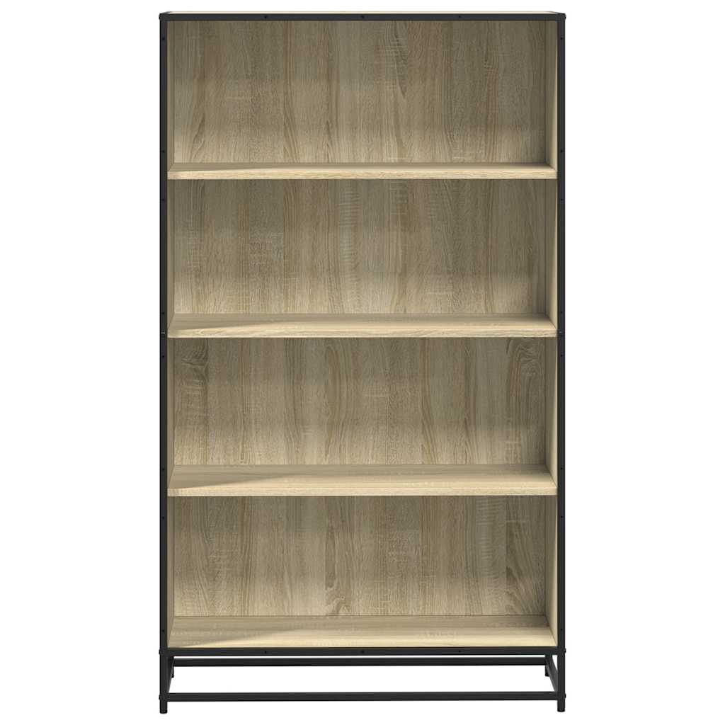 vidaXL Βιβλιοθήκη Sonoma Oak 80,5x35x139 cm Ξύλινη κατασκευή