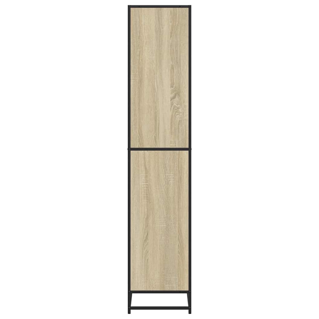 vidaXL Βιβλιοθήκη Sonoma Oak 80,5x35x170,5 cm Ξύλινη κατασκευή