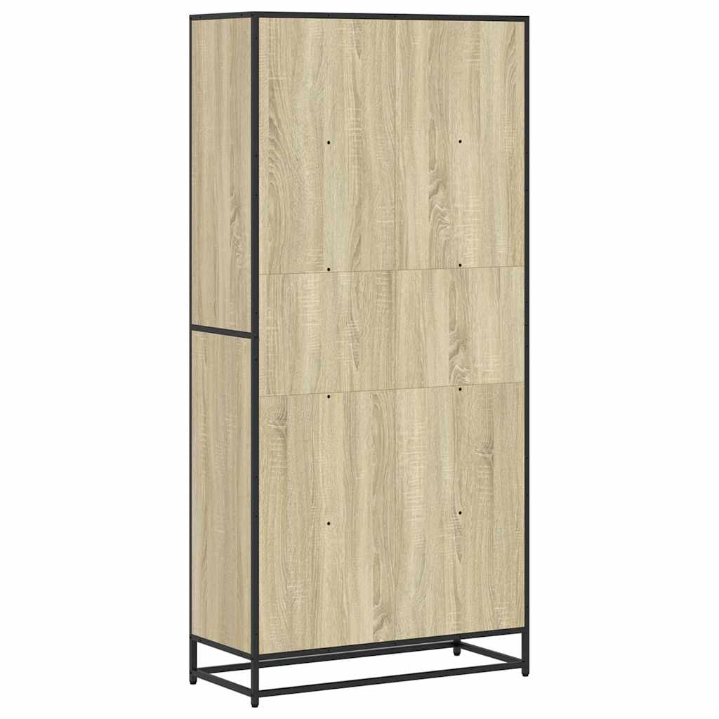 vidaXL Βιβλιοθήκη Sonoma Oak 80,5x35x170,5 cm Ξύλινη κατασκευή