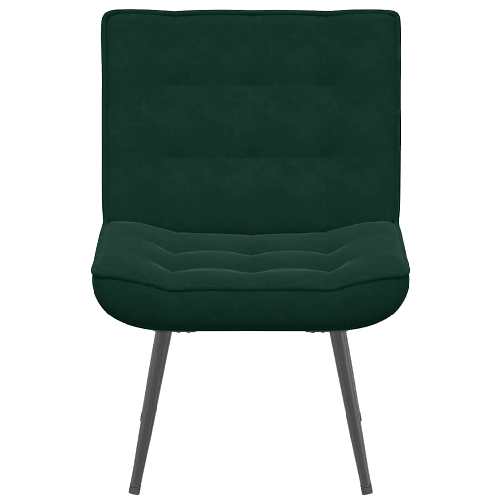 vidaXL Καρέκλα χαλάρωσης σκούρο πράσινο 64x74x84 cm Βελούδο