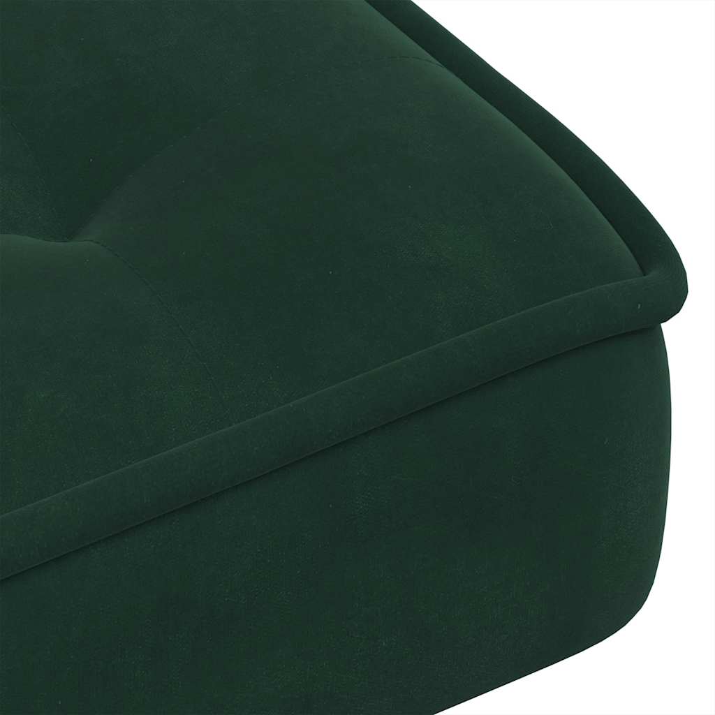 vidaXL Καρέκλα χαλάρωσης σκούρο πράσινο 64x74x84 cm Βελούδο