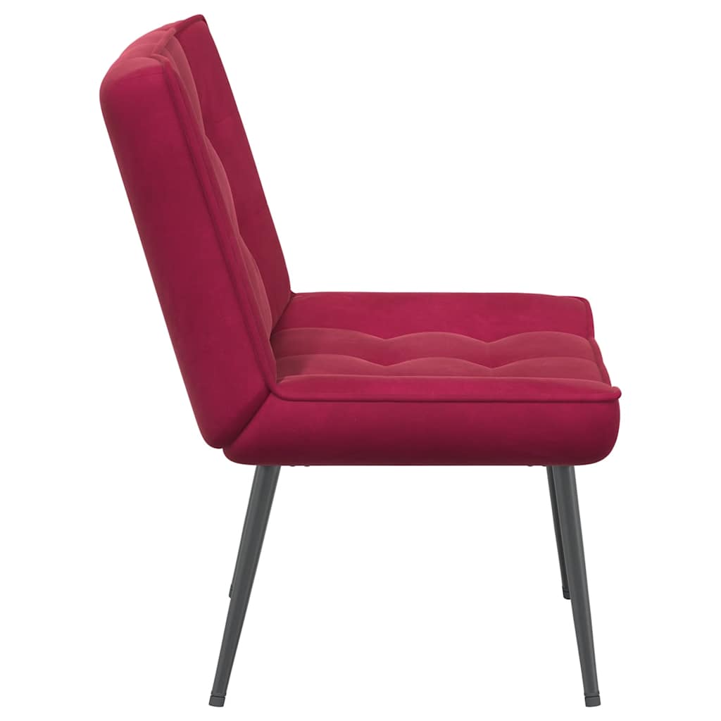 vidaXL Καρέκλα χαλάρωσης Wine Red 64x74x84 cm Velvet