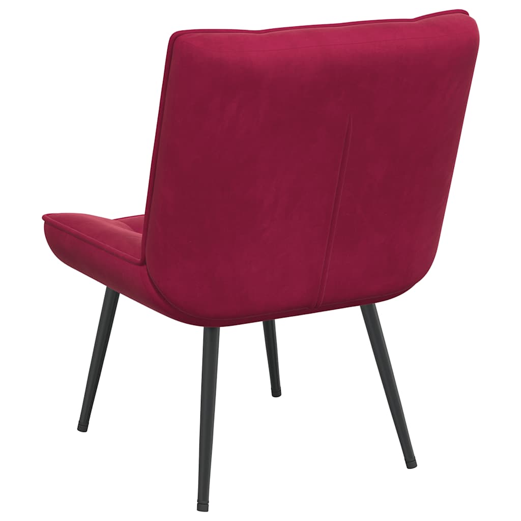 vidaXL Καρέκλα χαλάρωσης Wine Red 64x74x84 cm Velvet