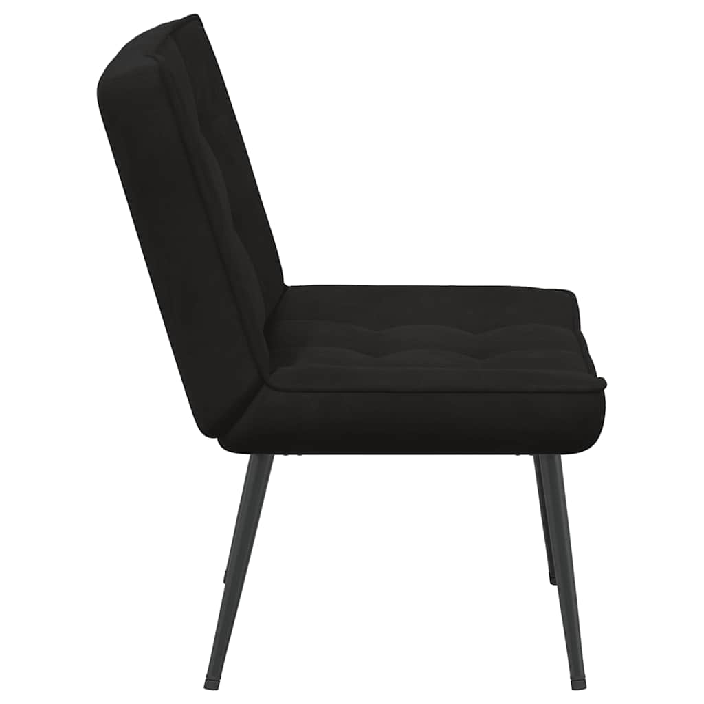 vidaXL Καρέκλα χαλάρωσης Μαύρη 64x74x84 cm Βελούδο