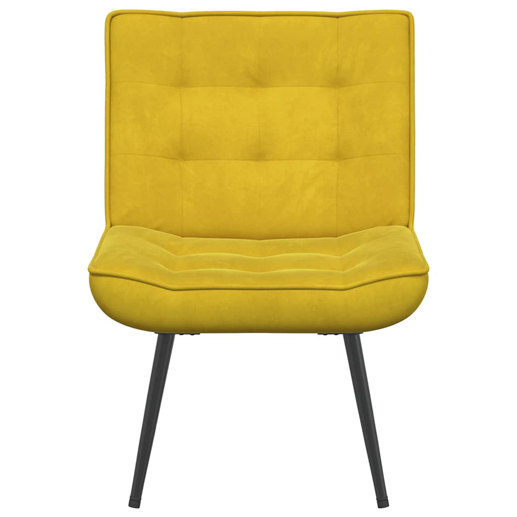 vidaXL Καρέκλα χαλάρωσης κίτρινη 64x74x84 cm Βελούδο